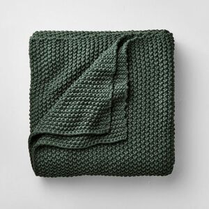 King Knit Blanket Dark Teal - Casaluna